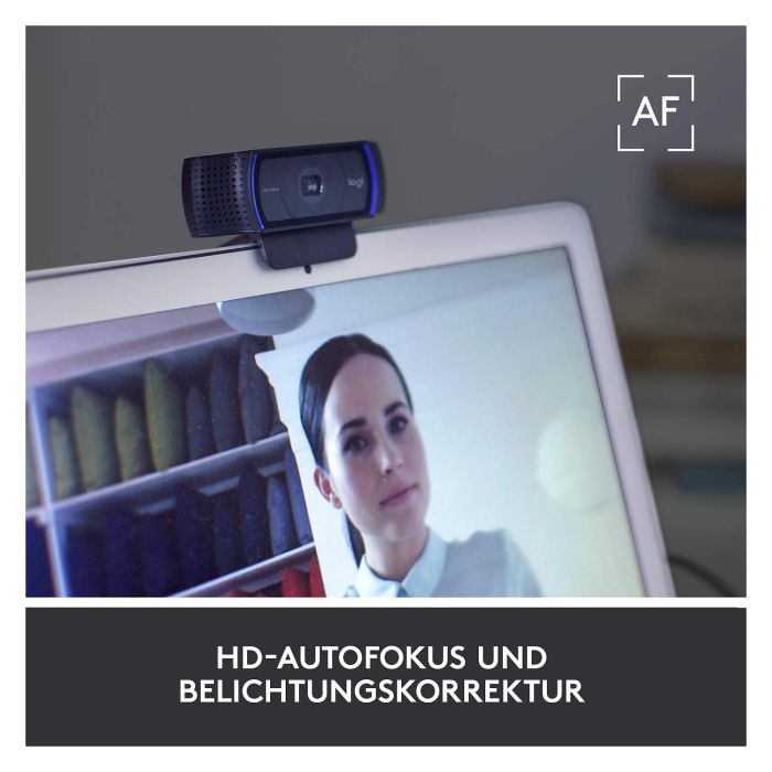 Logitech Webcam C920 Negra Full HD 1080p Video Grabacion 10