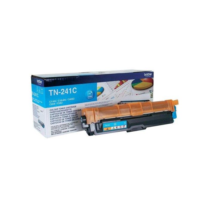 Toner Brother Tn-241C Hl-3140Cw/3150Cdw/3170Cdw, Dcp-9020Cdw, Mfc-9140Cdn/9330Cdw/9340Cdw Cian (1.400 Pág.)