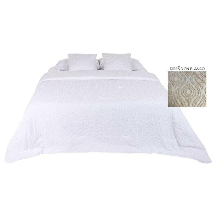 Colcha Boho DKD Home Decor Blanco 260 x 180 cm