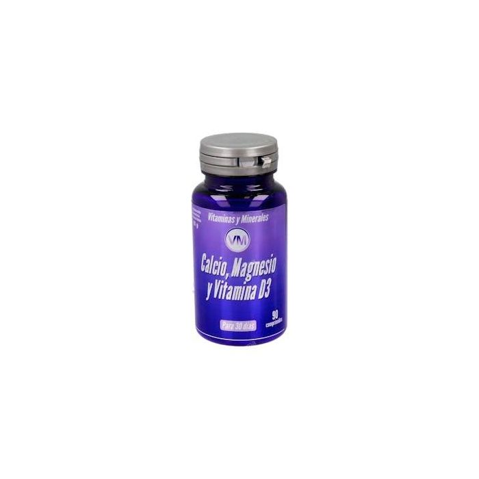 YNSADIET Calcio + Magnesio + Vitamina D3 para Huesos y Músculos 90 Comprimidos