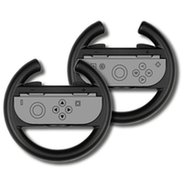 Konix Par de Volantes para Mandos Joy-Con de Nintendo Switch 2 - Negro 2 Konix Par de Volantes para Mandos Joy-Con de Nintendo Switch 2 - Negro 2