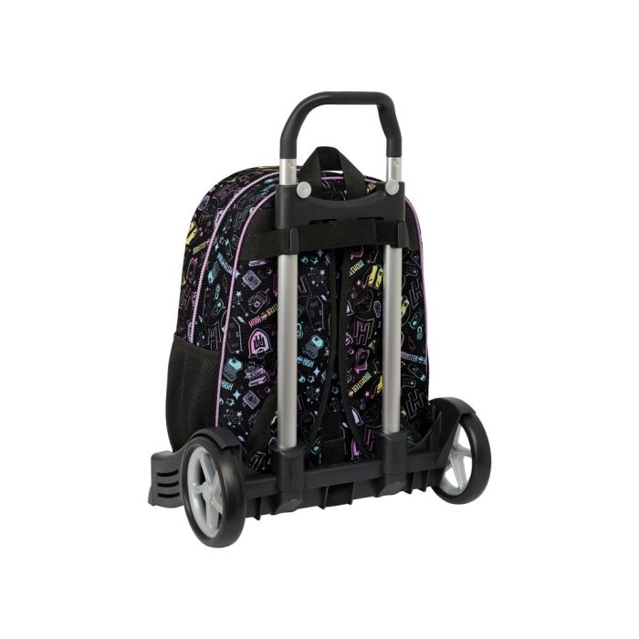 Mochila Escolar con Ruedas Monster High Negro 33 x 42 x 14 cm 1