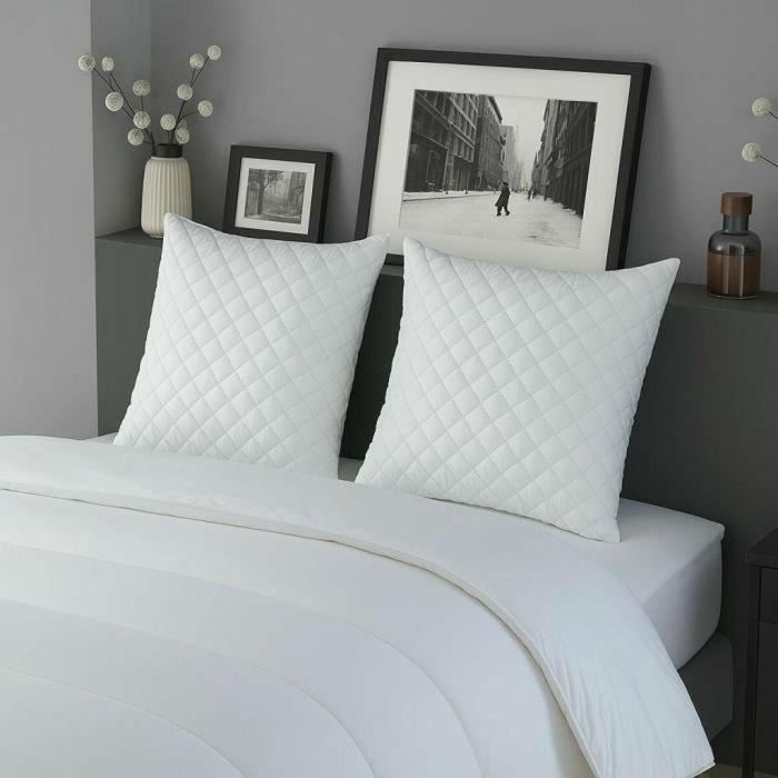 Dodo DOD3307419754423 - Juego de 2 almohadas micro acolchado 60 x 60 cm Blanco 2 Dodo DOD3307419754423 - Juego de 2 almohadas micro acolchado 60 x 60 cm Blanco 2