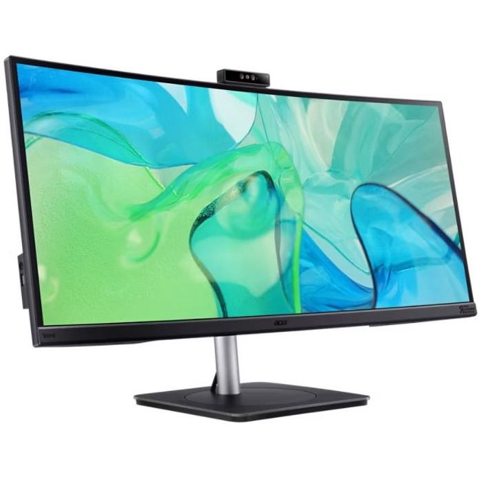 Acer CB343CUR Monitor 86,4 cm (34") UltraWide Quad HD Curvo (3440x1440, 4 ms, 60Hz, 3800R, HDR10, IPS, USB, Altavoces) Negro