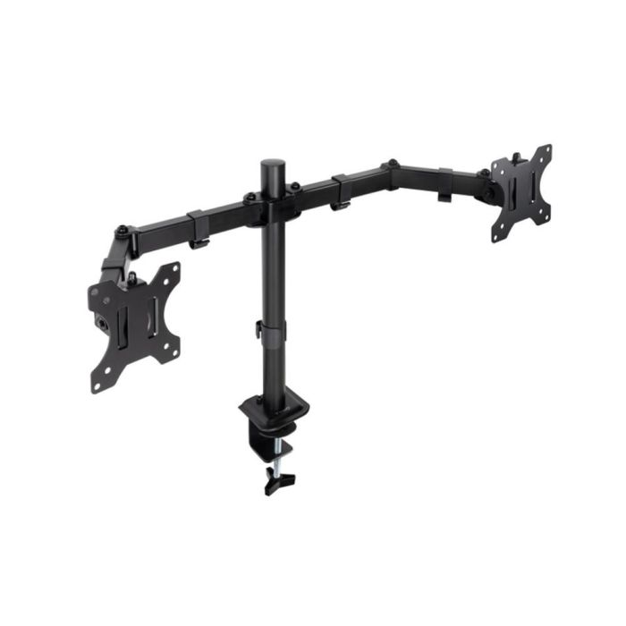 TooQ Soporte de Mesa para 2 Monitores DB1802TN-B Giratorio Inclinable hasta 8kg Negro