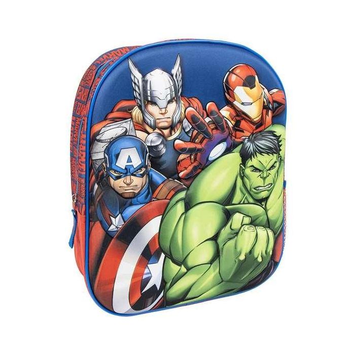 Mochila infantil 3D avengers 8.0 x 31.0 x 27.0 cm