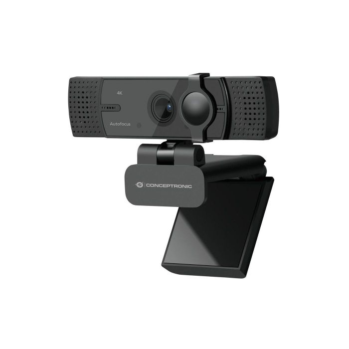 Conceptronic Webcam Amdis07B 4K Ultra HD 16 MP con Micrófono Doble y Enfoque Automático