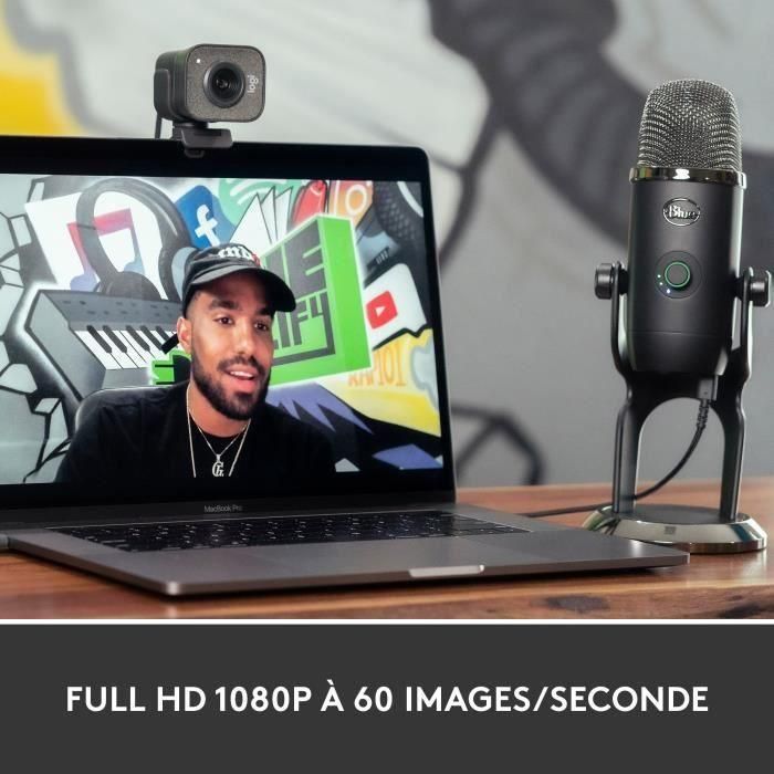 Logitech StreamCam Cámara de Streaming Full HD 1080p a 60 fps USB-C para Twitch, YouTube, Compatible con OBS, XSplit 1 Logitech StreamCam Cámara de Streaming Full HD 1080p a 60 fps USB-C para Twitch, YouTube, Compatible con OBS, XSplit 1