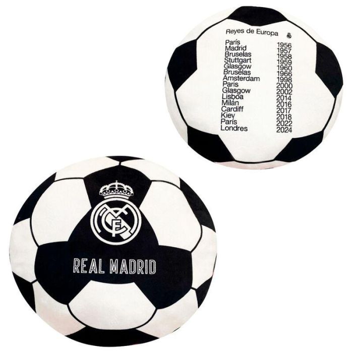 Real Madrid Cojin Balon Reyes de Europa Tamano 40cm
