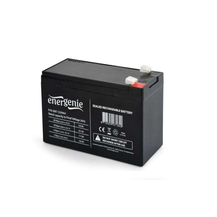 Gembird Batería Sellada de Plomo Ácido (VRLA) 12V 9 Ah - 1 Unidad Gembird Batería Sellada de Plomo Ácido (VRLA) 12V 9 Ah - 1 Unidad