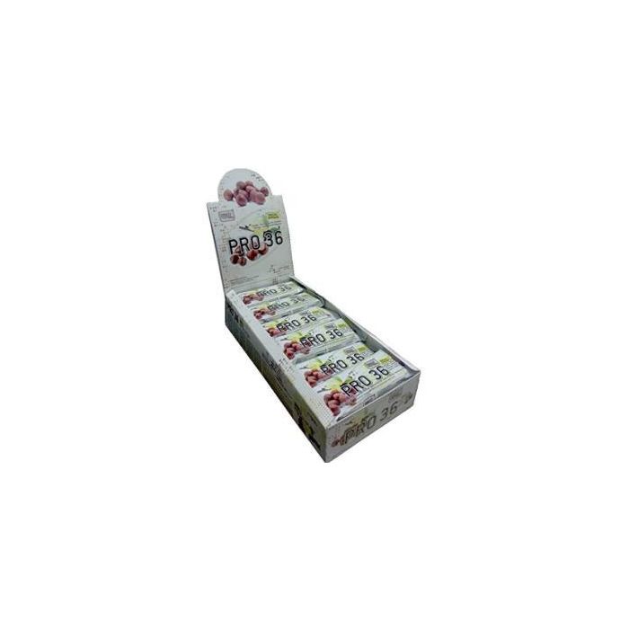 Pro 36 Barrita Proteica 36% Vainilla-Avellana 24 Unidades x 35g - Recuperación muscular y snack