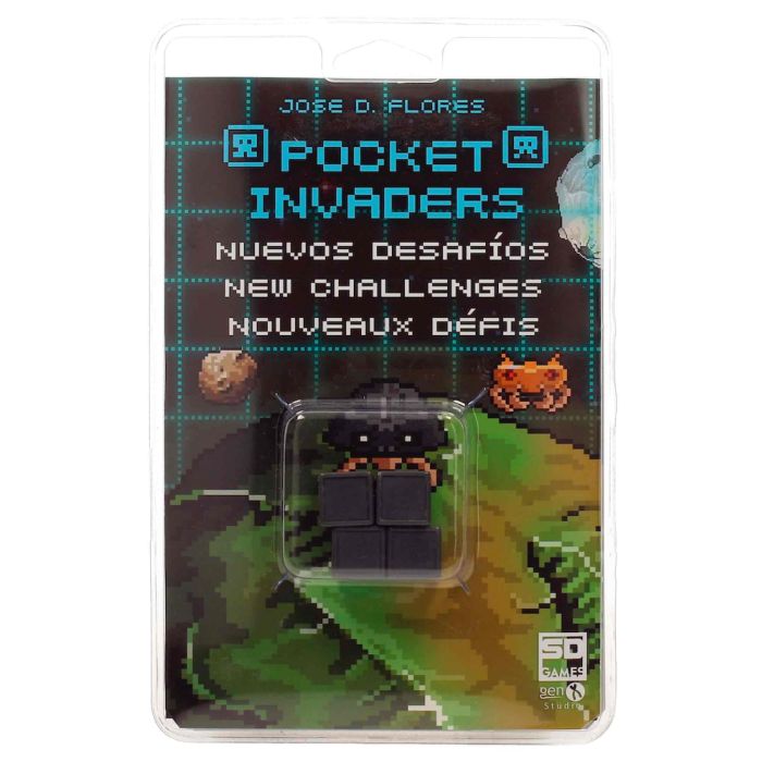 Sd games Juego Mesa Pocket Invaders Tercera Edición - Juego de Estrategia para 2-4 Jugadores en Castellano, Inglés y Francés