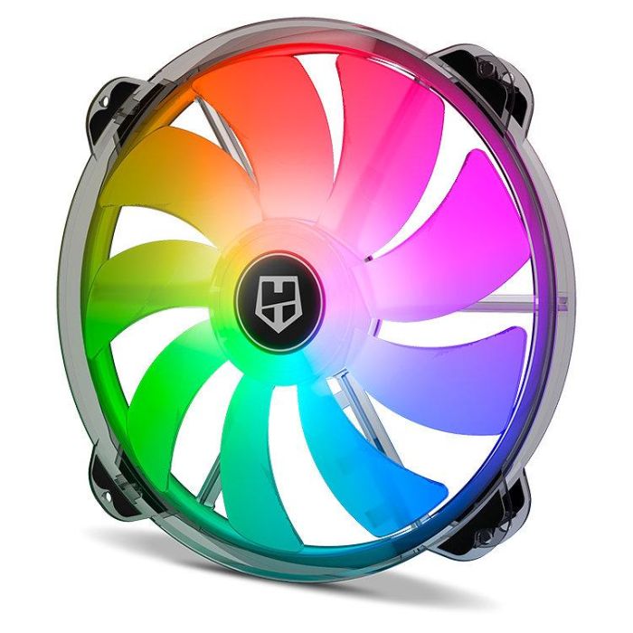 Nox NXHUMMERX200FAN Hummer X200 Ventilador ARGB 200mm, Silencioso con Rodamientos hidráulicos, 800 RPM, 56.8 CFM para PC