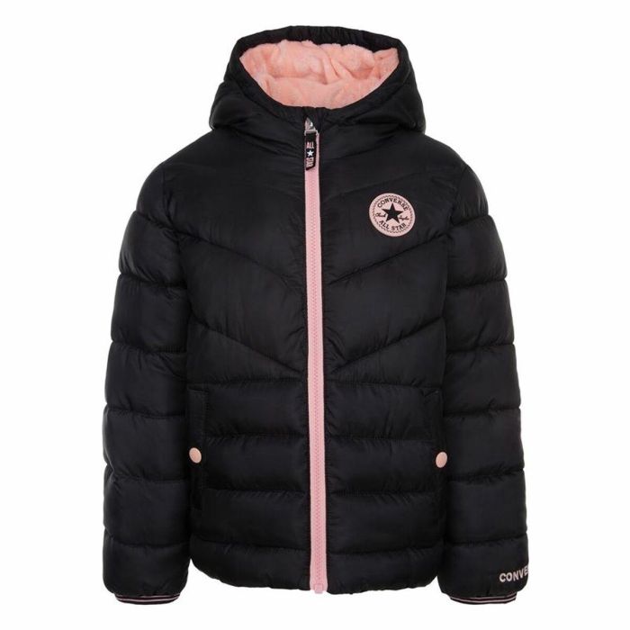 Chaqueta Infantil Converse Solid Mdwt Puffer Negro 0 Chaqueta Infantil Converse Solid Mdwt Puffer Negro 0