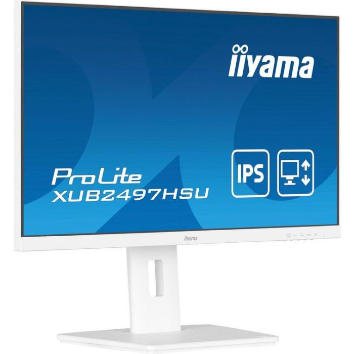 iiyama XUB2497HSN-W2 Monitor 24" IPS Full HD 1080p 100Hz 1ms MPRT Blanco, Altura Ajustable, HDMI, DP, USB Hub 10 iiyama XUB2497HSN-W2 Monitor 24" IPS Full HD 1080p 100Hz 1ms MPRT Blanco, Altura Ajustable, HDMI, DP, USB Hub 10