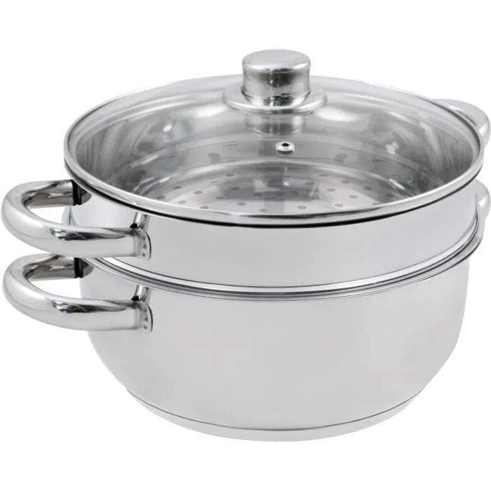 Baumalu BAU3216383426277 Combinación de Vapor 24 cm 2 Cuerpos