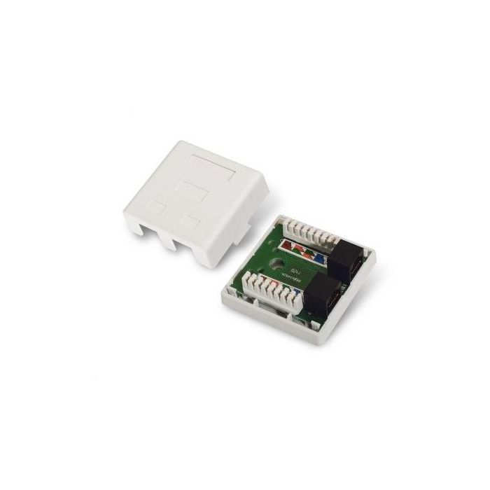 Aisens Roseta de Superficie RJ45 Cat.6 UTP 2 Tomas Blanco - RoHS 3 Aisens Roseta de Superficie RJ45 Cat.6 UTP 2 Tomas Blanco - RoHS 3