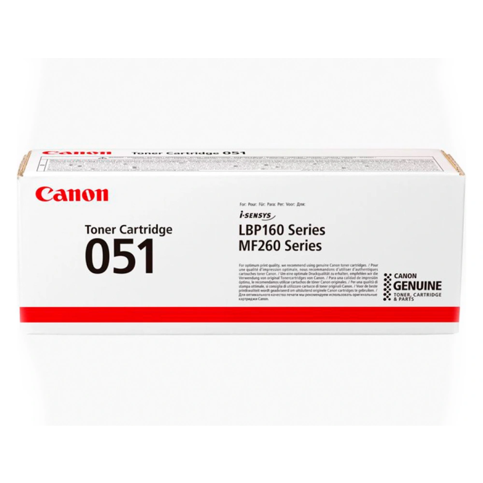 Canon Tóner 051 Negro Original 1700 páginas para i-SENSYS LBP162dw