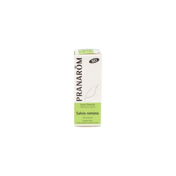 PRANAROM ACEITES Salvia Romana Aceite Esencial Bio 5ml, Aromaterapia, de sumidad florida, Linalol, Esclareol