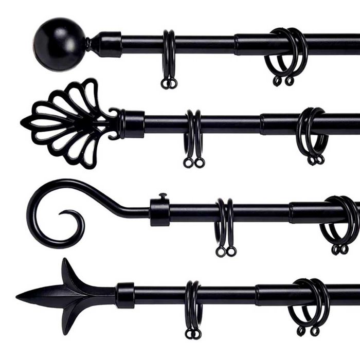 Barra Cortina Negra 120 210 Cm Surtidos P Giftdecor (8 Unidades) 1 Barra Cortina Negra 120 210 Cm Surtidos P Giftdecor (8 Unidades) 1