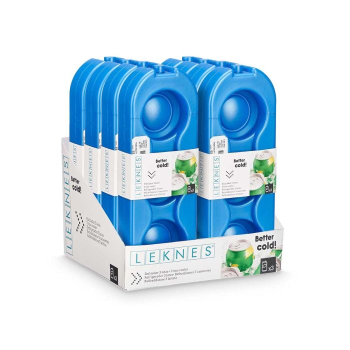 Enfriador 3 Latas Azul Leknes 28X4CM (16 Unidades) 1 Enfriador 3 Latas Azul Leknes 28X4CM (16 Unidades) 1