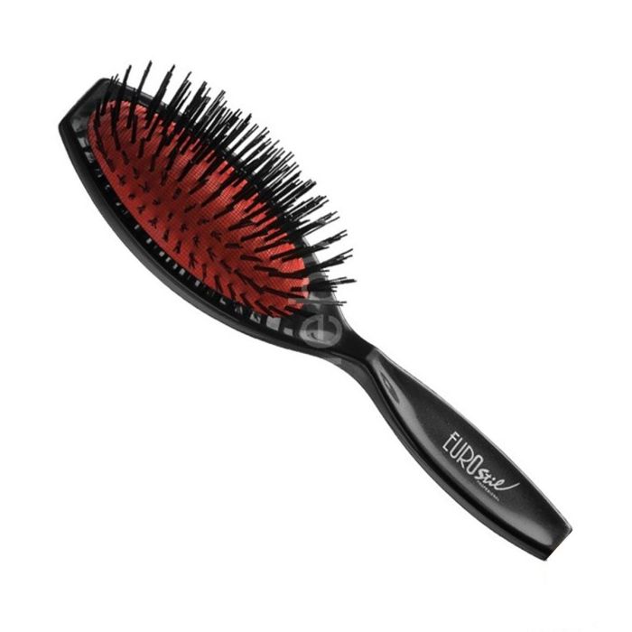 Eurostil Goma fuelle cepillo de pelo nylon mediano negro negro Eurostil Goma fuelle cepillo de pelo nylon mediano negro negro