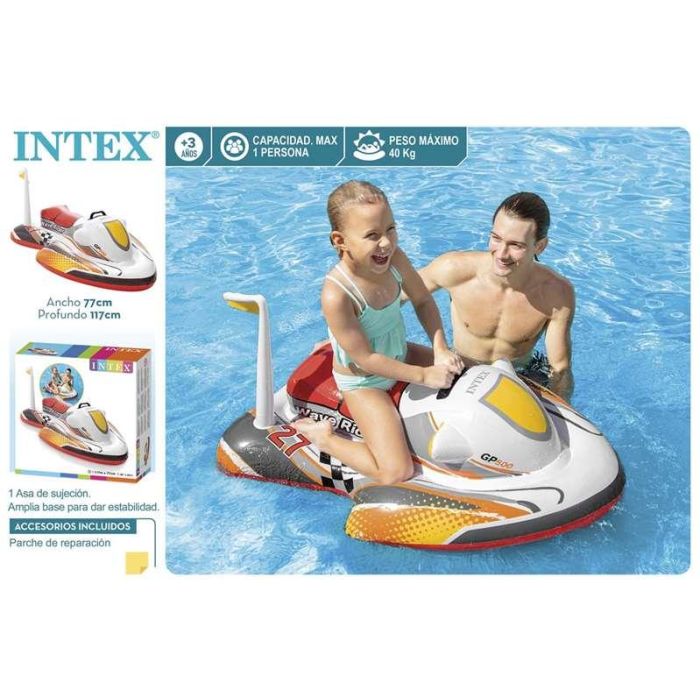 Intex Figura Hinchable Moto Wave Rider 117x77 cm para Niños +3 Años 9