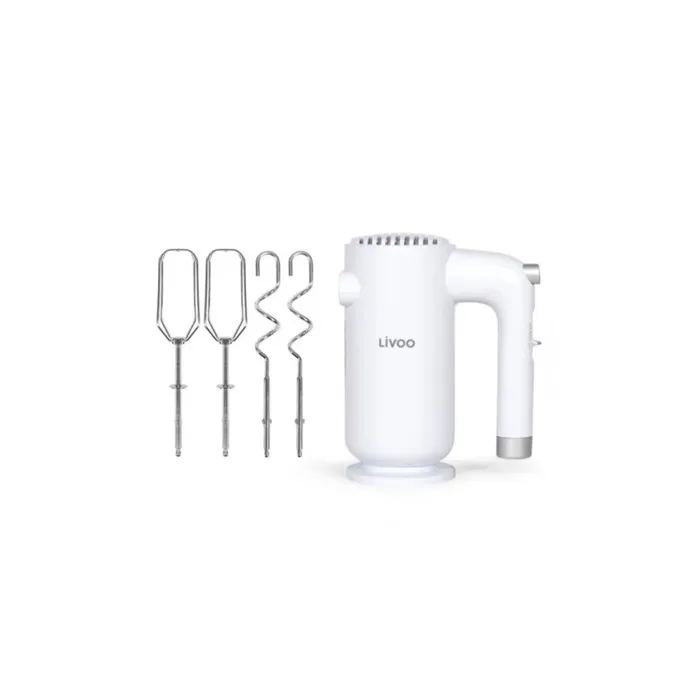 Livoo Batidora Eléctrica LIV1713288606220, 250 W, 5 Velocidades y Función Turbo - Blanco 1