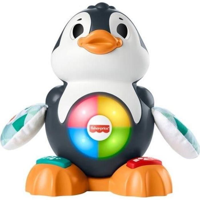 Fisher-Price - Valentine the Penguin Linkimals, juguete musical con luces, movimientos y canciones - Juguete de aprendizaje temprano - A partir de los 9 meses