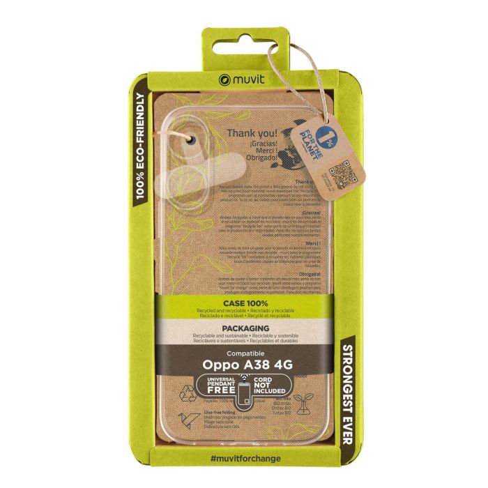 Muvit Funda Recycletek para Oppo A38 4 gr 0 Muvit Funda Recycletek para Oppo A38 4 gr 0