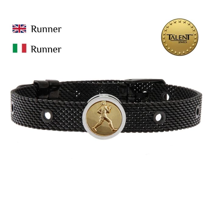 Pulsera Unisex Runner Talent Jewels TJA-1-19-01-2-235 Negro 1 Pulsera Unisex Runner Talent Jewels TJA-1-19-01-2-235 Negro 1