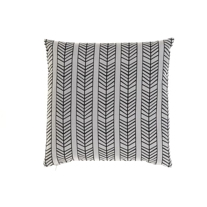 DKD Home Decor Cojín Boho Cuadrado Exterior Poliéster Blanco Negro 43x43 cm - Resistente a la Abrasión y 400 Horas UV, con Cierre de Cremallera DKD Home Decor Cojín Boho Cuadrado Exterior Poliéster Blanco Negro 43x43 cm - Resistente a la Abrasión y 400 Horas UV, con Cierre de Cremallera