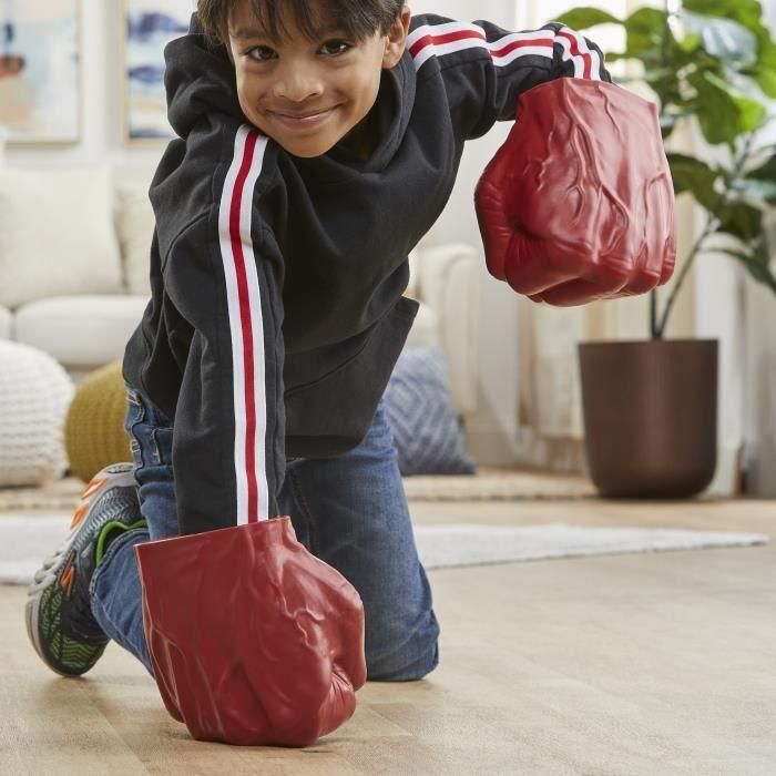 Hasbro G0070 Súper Puños Gamma de Hulk Rojo para Niños +5 Años - Juguete de Rol y Acción, Agarres Seguros, Inspirado en Capitán América 3