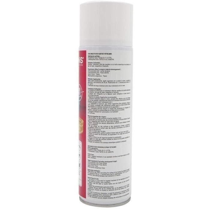 VETOCANIS Spray antipulgas y antiácaros para el hogar - 500 ml - Para gatos y perros 4 VETOCANIS Spray antipulgas y antiácaros para el hogar - 500 ml - Para gatos y perros 4