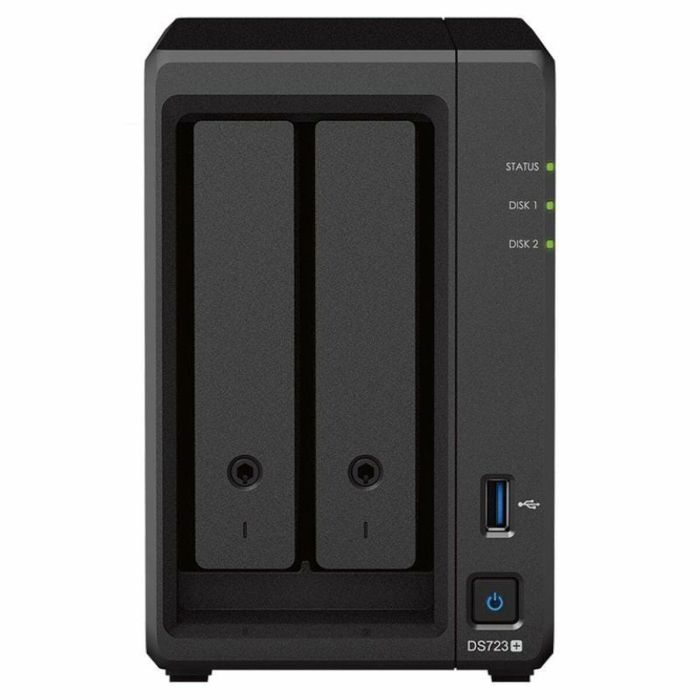 Almacenamiento en Red NAS Synology DS723+ Negro AM4 Socket: AMD Ryzen™ AMD Ryzen R1600 Almacenamiento en Red NAS Synology DS723+ Negro AM4 Socket: AMD Ryzen™ AMD Ryzen R1600