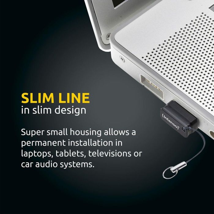 Memoria USB INTENSO Slim Line 128 GB Negro 6 Memoria USB INTENSO Slim Line 128 GB Negro 6