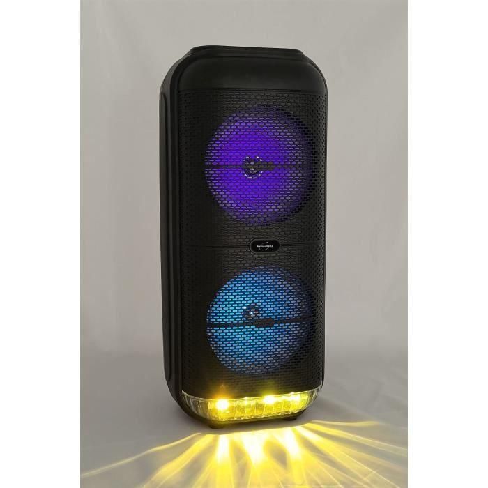 Altavoz Karaoke iluminado - INOVALLEY - KA22-BTH - Bluetooth V5.0 - 49 cm - 500 W - Negro 1 Altavoz Karaoke iluminado - INOVALLEY - KA22-BTH - Bluetooth V5.0 - 49 cm - 500 W - Negro 1