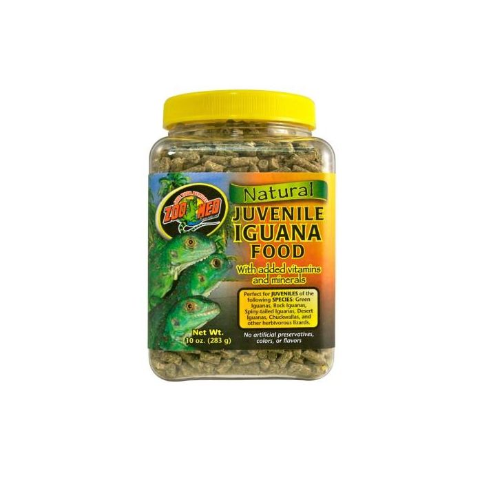 ZooMed Alimento Natural Completo para Iguanas Jóvenes con Vitaminas, Minerales, Calcio y Proteínas para Crecimiento Óptimo 283 gr