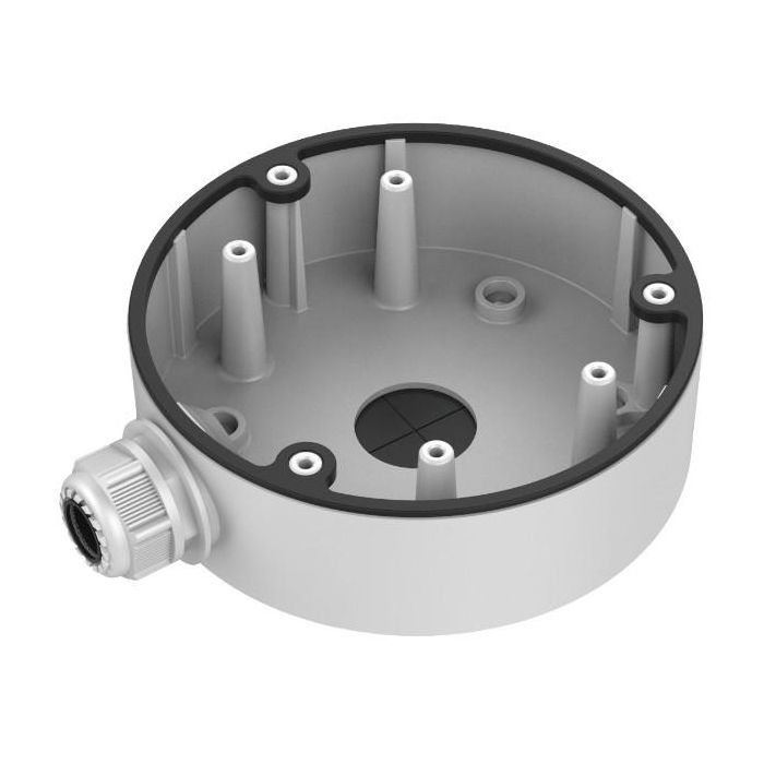 Hikvision DS-1280ZJ-DM21 Caja de conexión para cámaras DS-2CD2712/32, Carcasa de Aluminio, Blanco