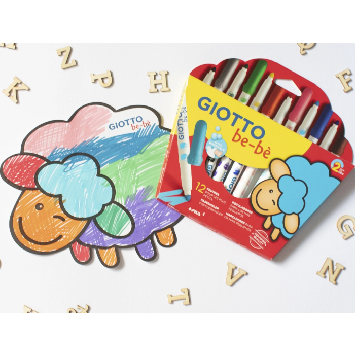 Giotto Rotuladores Be-Bé Súper Colores Surtidos Estuche 12 Unidades 3