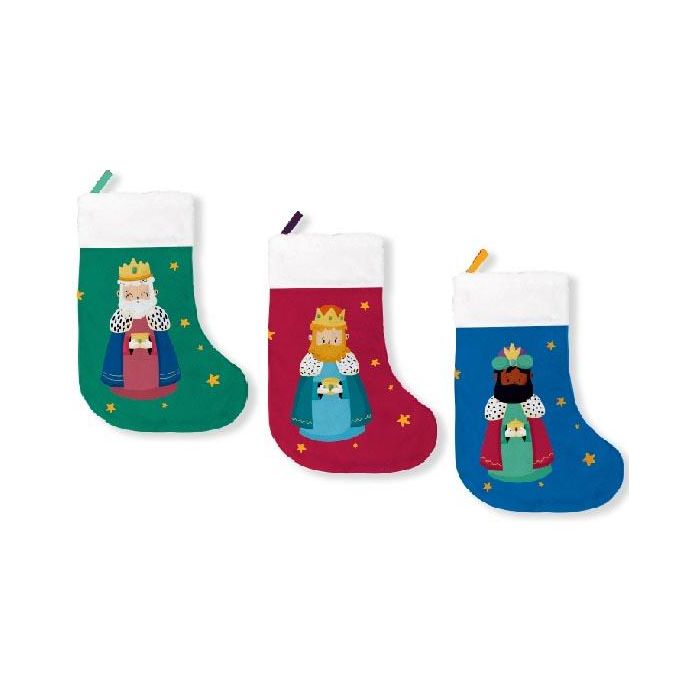 Pack 3 Calcetines Decorativos Reyes Magos (Verde/Rojo y Azul) Bismark 332889 1 Pack 3 Calcetines Decorativos Reyes Magos (Verde/Rojo y Azul) Bismark 332889 1