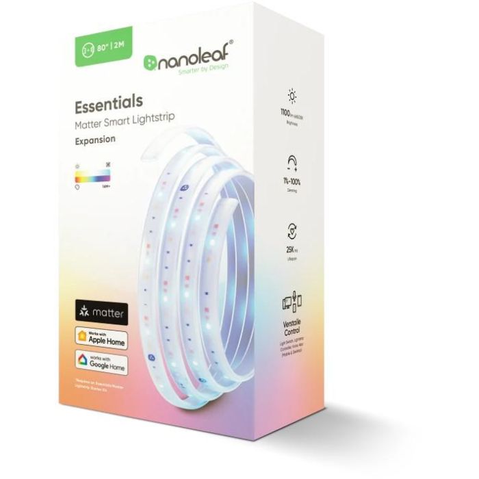 Nanoleaf Essentials Matter Light Strips, Expansion Pack (2m) 1