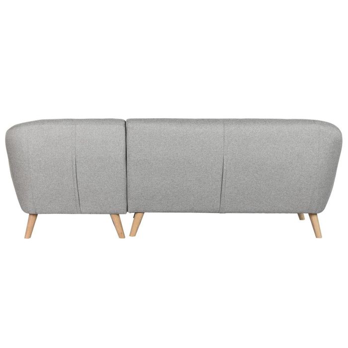 DKD Home Decor Sofá Scandi Chaiselongue de Poliéster Gris 144 x 84 x 226 cm 1 DKD Home Decor Sofá Scandi Chaiselongue de Poliéster Gris 144 x 84 x 226 cm 1