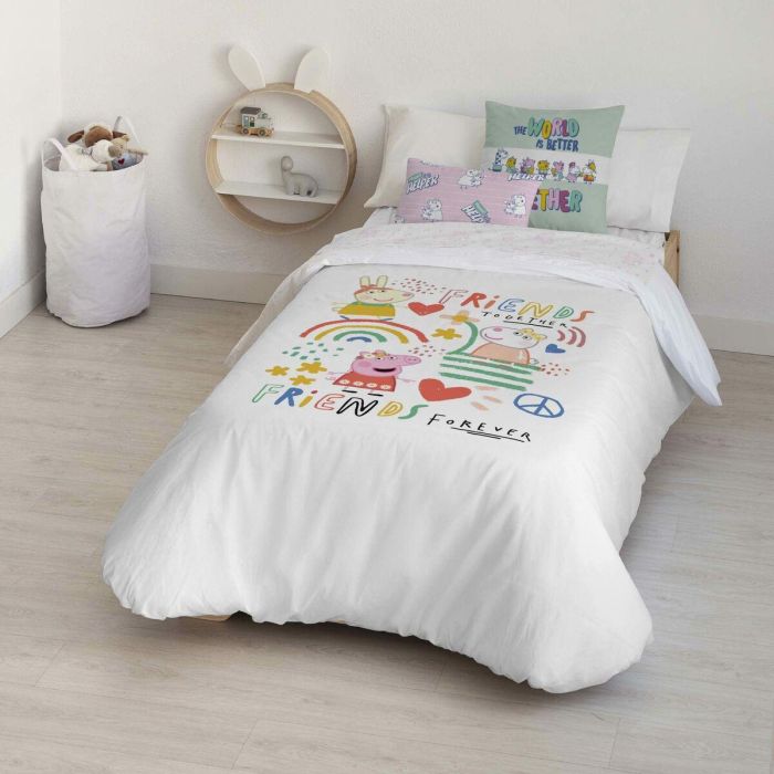 Funda Nórdica Peppa Pig Together Multicolor 175 Hilos 140 x 200 cm 3 Funda Nórdica Peppa Pig Together Multicolor 175 Hilos 140 x 200 cm 3