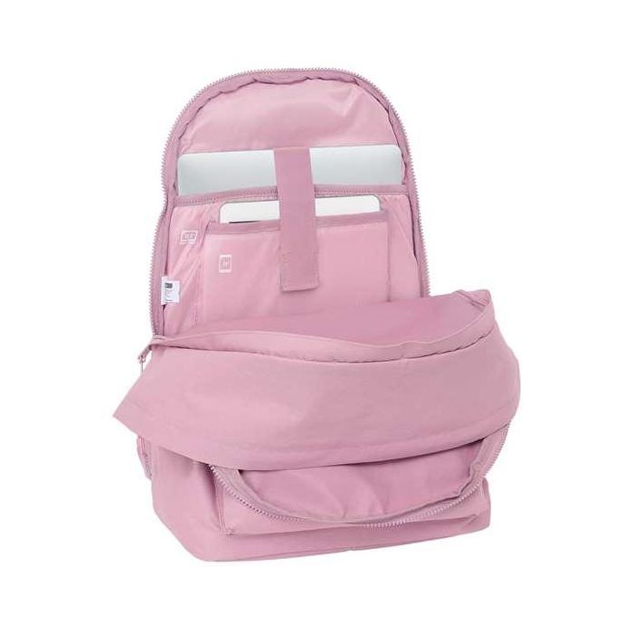 Safta Mochila Munich Basicos Portatil 15,6" + USB Rosa 31x44x18 cm 4 Safta Mochila Munich Basicos Portatil 15,6" + USB Rosa 31x44x18 cm 4