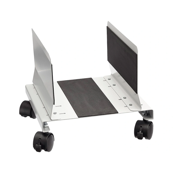 Q-connect Soporte para CPU Metal Regulable con Ruedas Giratorias y Ajuste de Anchura (115-170 mm) 2