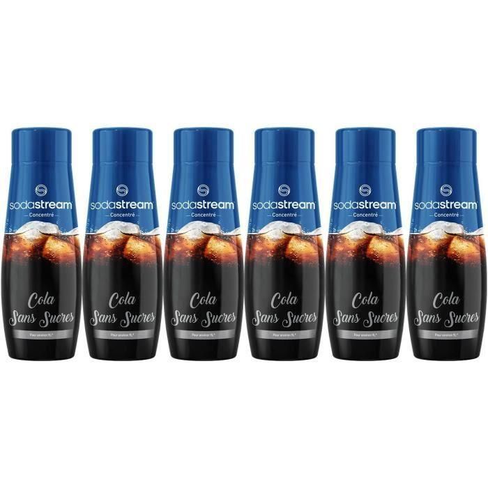 Set de 6 Concentrados de COLA SODASTREAM SIN AZÚCAR - 440ml Set de 6 Concentrados de COLA SODASTREAM SIN AZÚCAR - 440ml