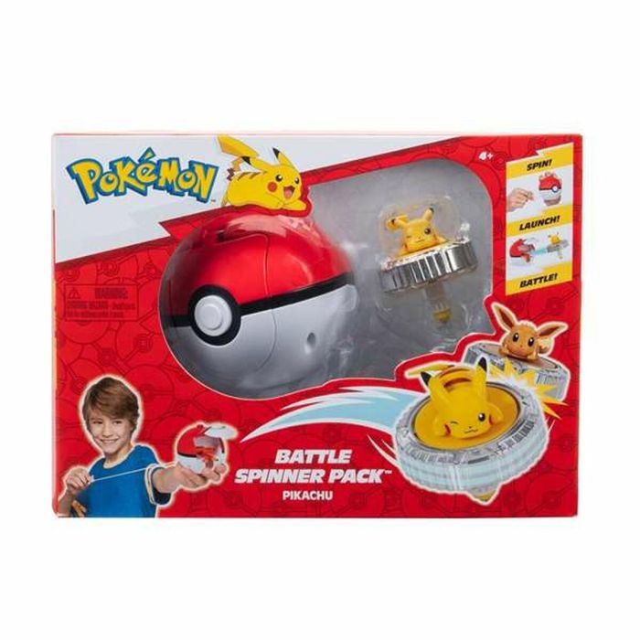 Jazwares Pokemon Battle Spinner: Incluye Peonza y Figura. ¡Prepárate para Girar, Lanzar y Batallar! Modelos Surtidos, Edad 4+ 5 Jazwares Pokemon Battle Spinner: Incluye Peonza y Figura. ¡Prepárate para Girar, Lanzar y Batallar! Modelos Surtidos, Edad 4+ 5