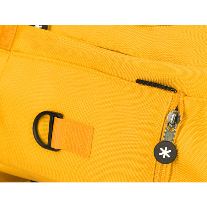 Antartik Mochila 2 asas y bolsillos exteriores mostaza 300x115x390 mm 9
