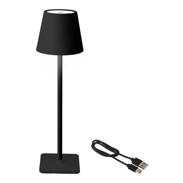 Lámpara led de mesa regarcable para exterior y interior color 27 cm negro